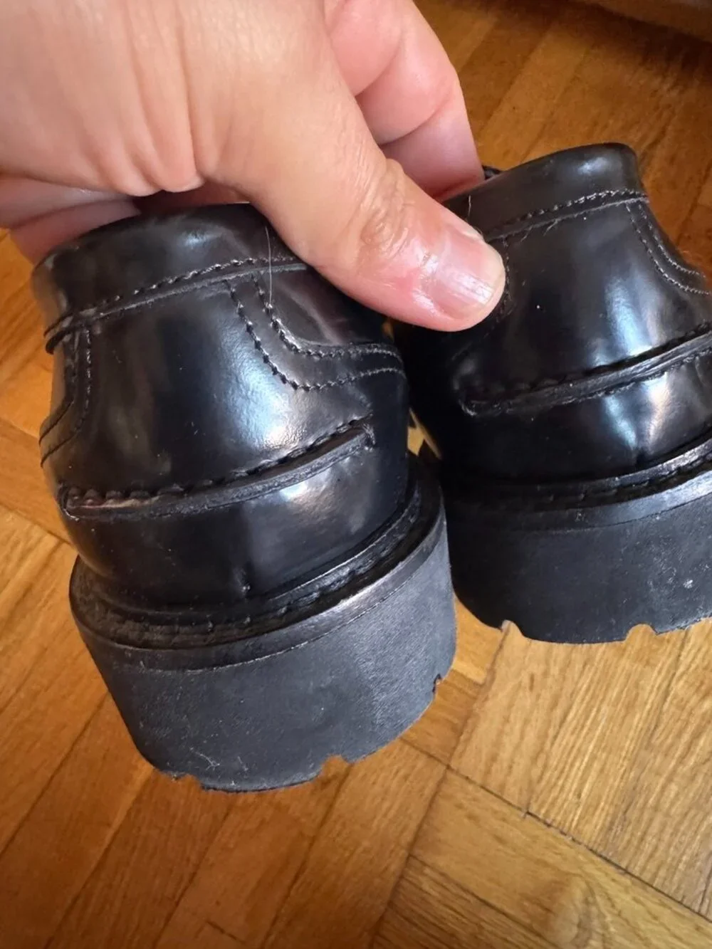 Koio Arezzo Black Lug Loafers (sz 7)